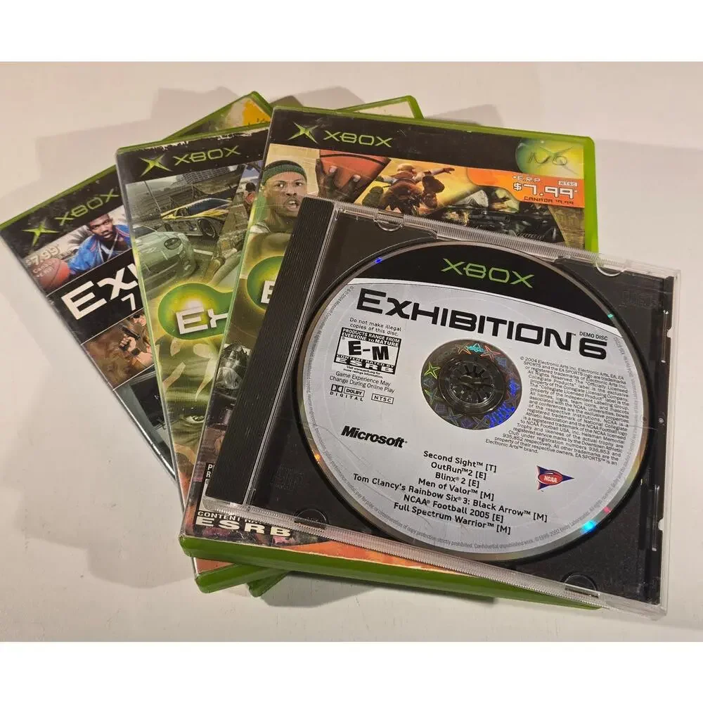 Original Xbox Exhibition Demo Disc Lot Vol 2 3 5 6